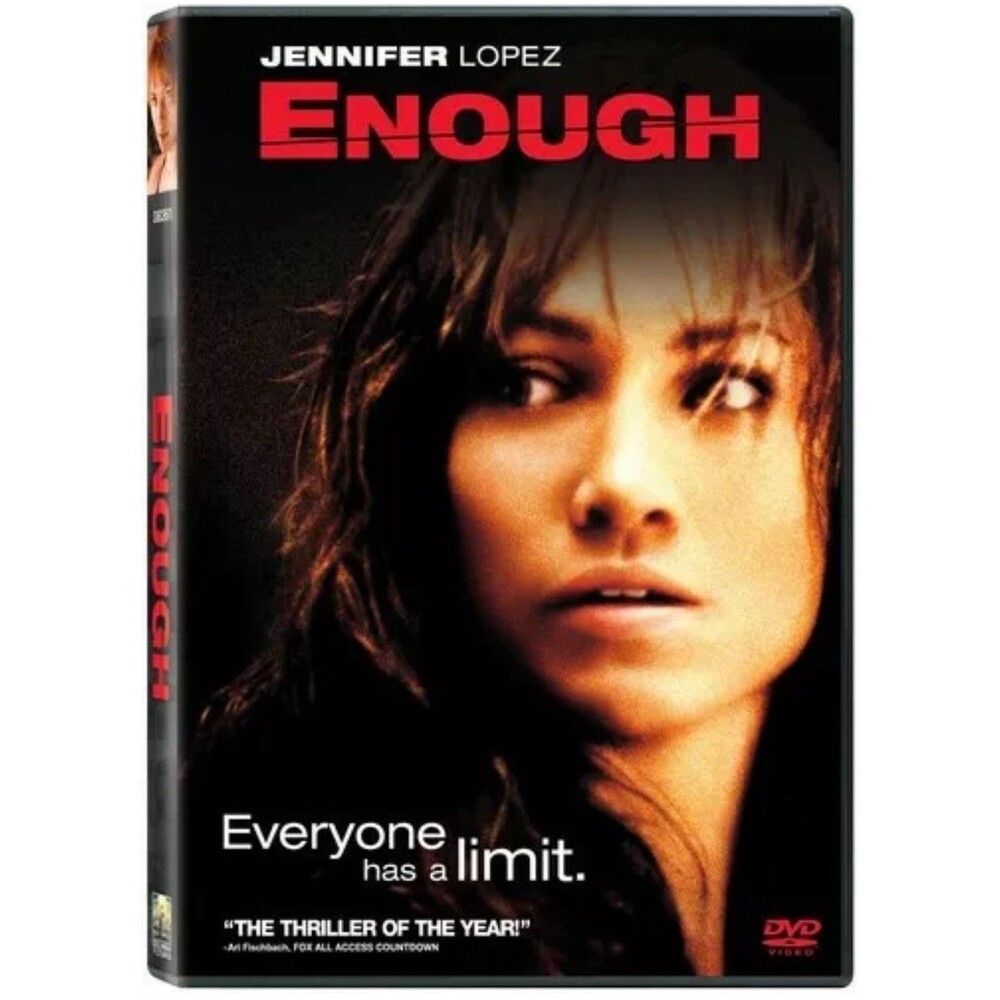 Enough DVD Movie With Case Rated PG-13 Jennifer Lopez Columbia Pictures 2002